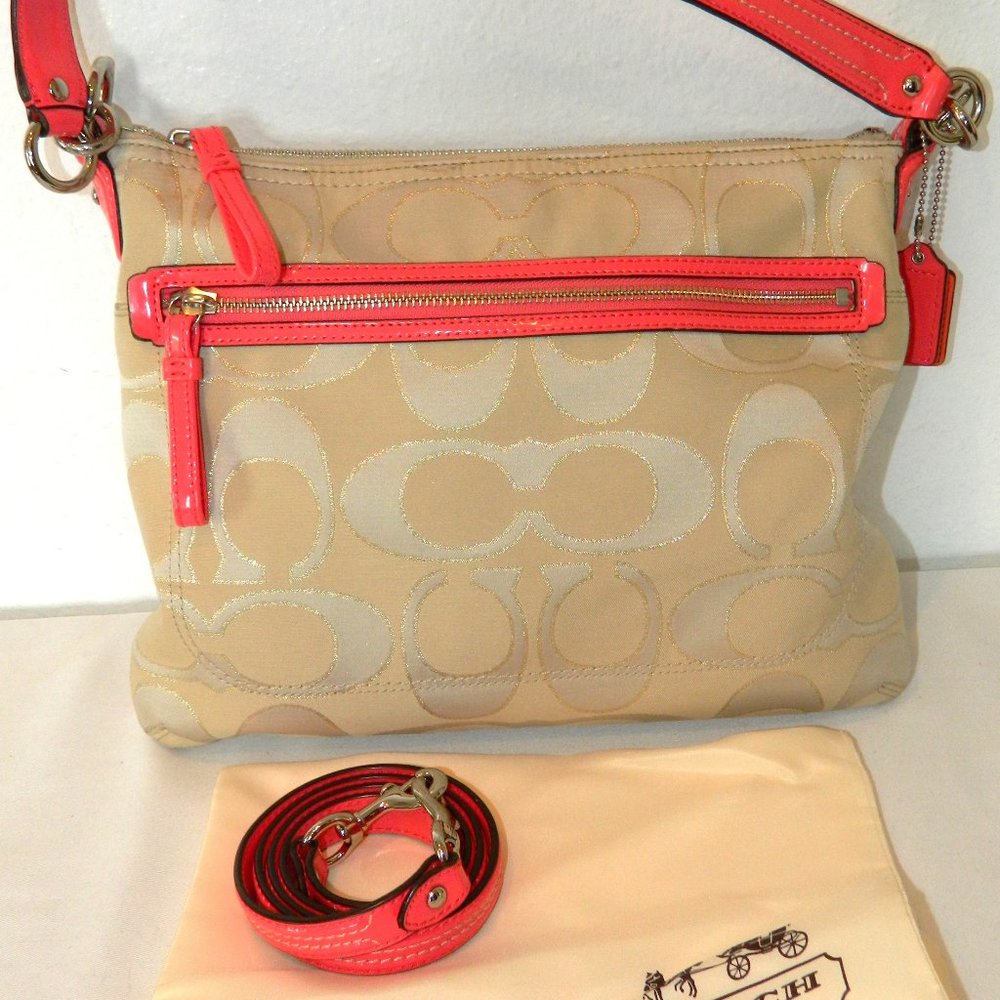 Coach Monogram Shoulder Bag with Crossbody Strap